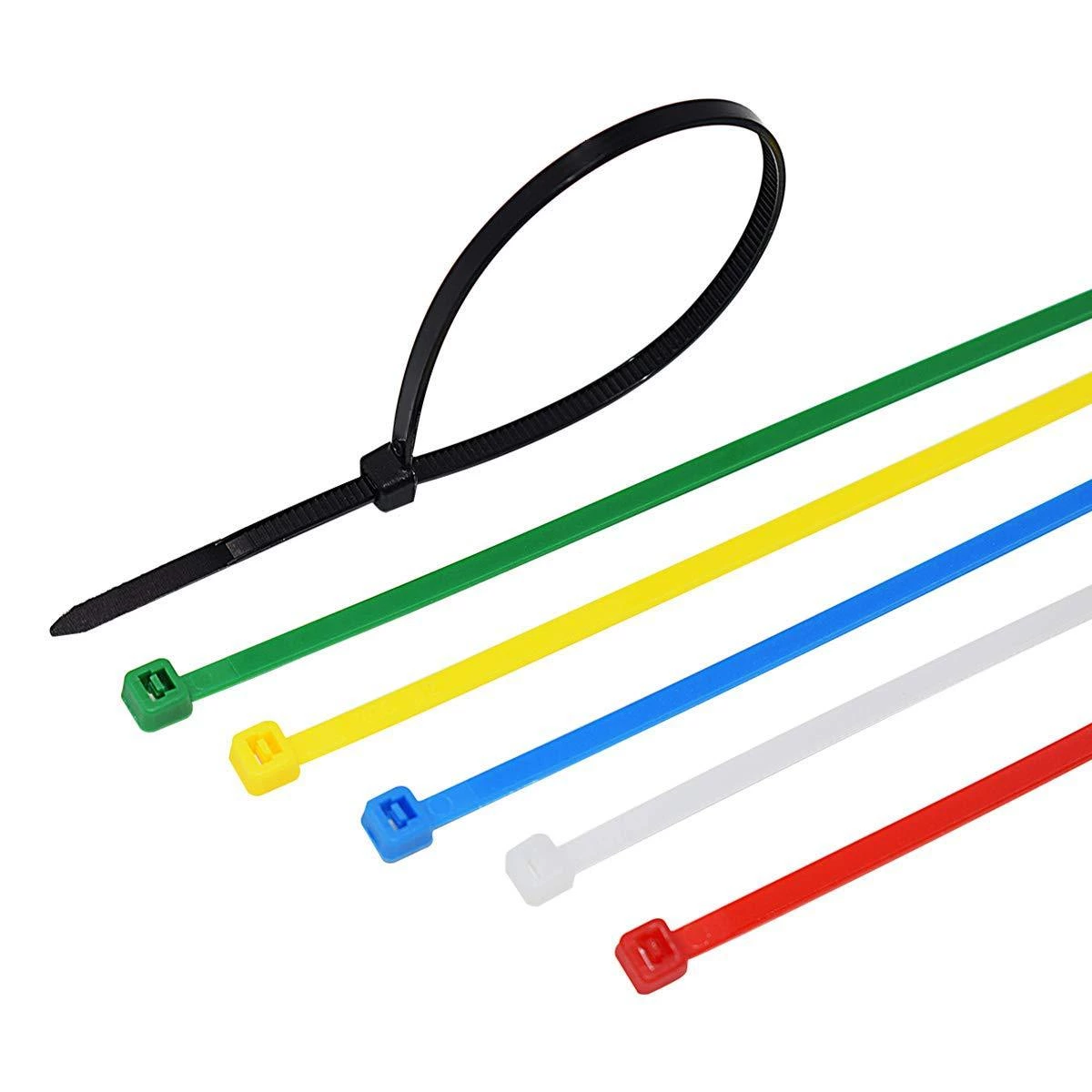 5x550mm Self locking Pipe Soundproof Cotton Nylon Cable Tie Plastic Zip Ties