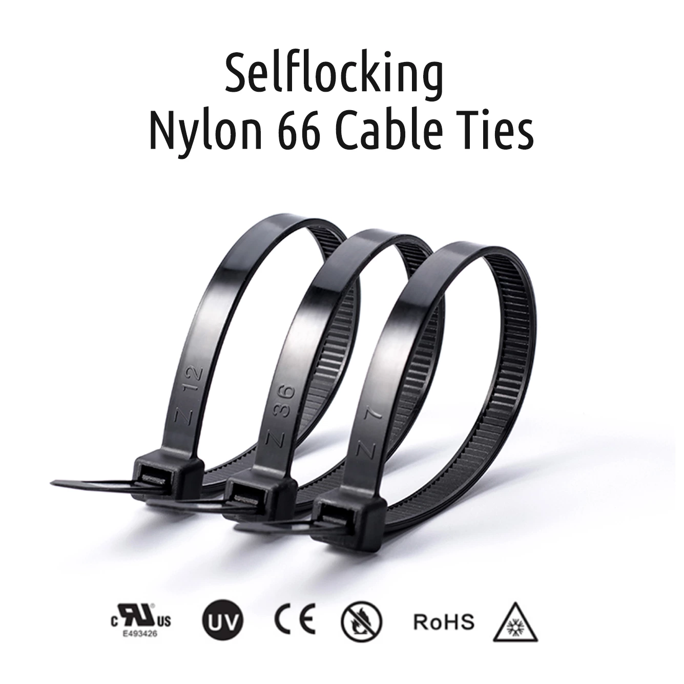 7.6x200mm 8 inch nylon cable tie zip ties