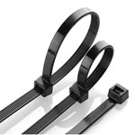 Black UV Stabilized plastic cable tie nylon zip ties