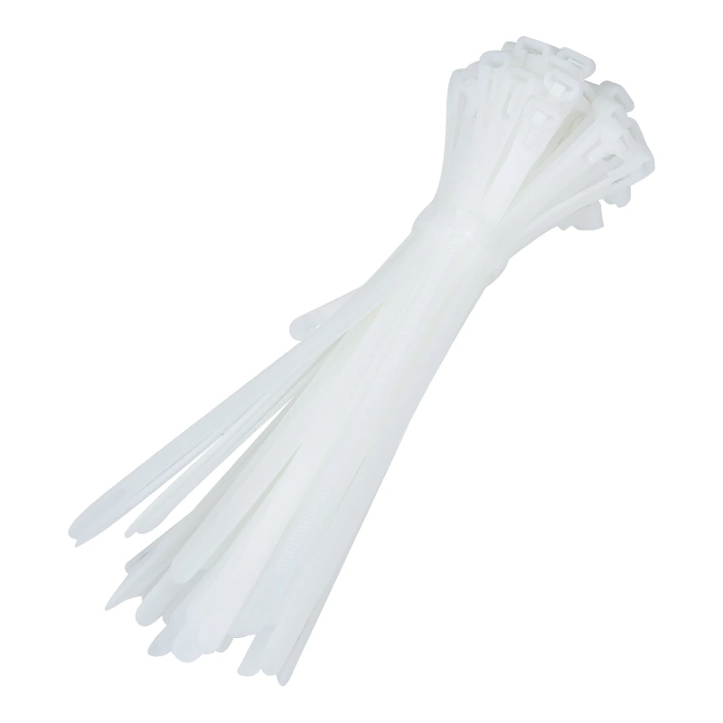 Natural Plastic Cable ties wrap white nylon cable straps