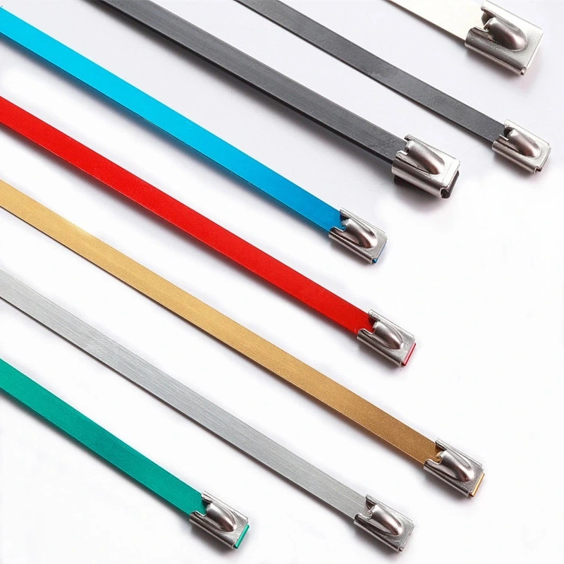 PVC Coated Stainless Steel SS Cable Zip Ties