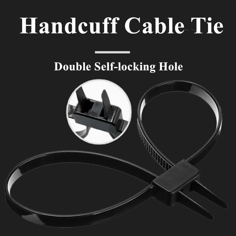 Heavy Duty Double Loop Handcuff Nylon Cable Ties 12x700mm