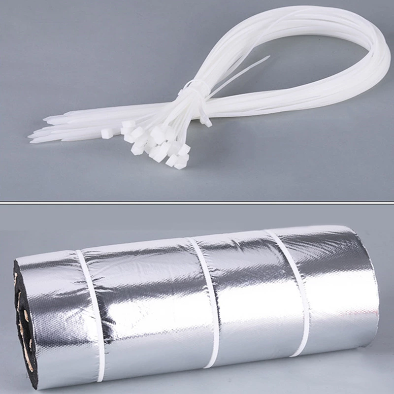 HVAC Water Pipe Soundproof Cotton Nylon Cable Tie Wraps Plastic Zip Ties Straps