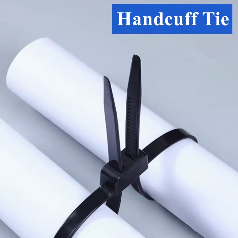 Plastic Double Locking Handcuffs Nylon Cable Ties