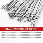 Self Locking Stainless Steel Metal Zip Ties