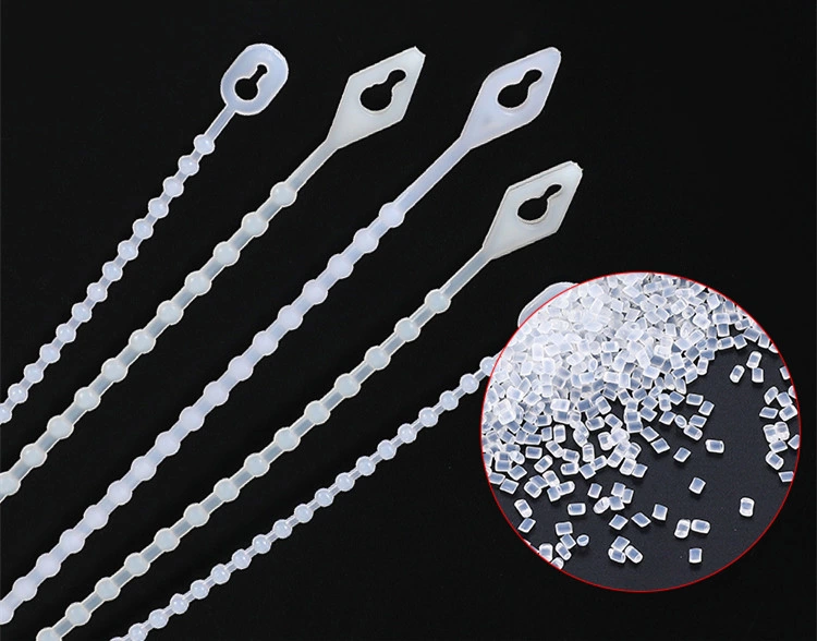 3*180 Beaded Adjustable Knot Ball Releasable Plastic Cable Ties