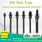 Fir Tree Type Plastic Pushing Mounts Zip Ties