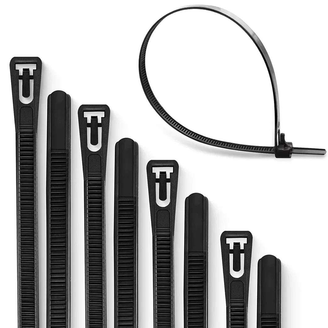 7.2x300mm Releasable Nylon Cable Ties Plastic Wire Ties