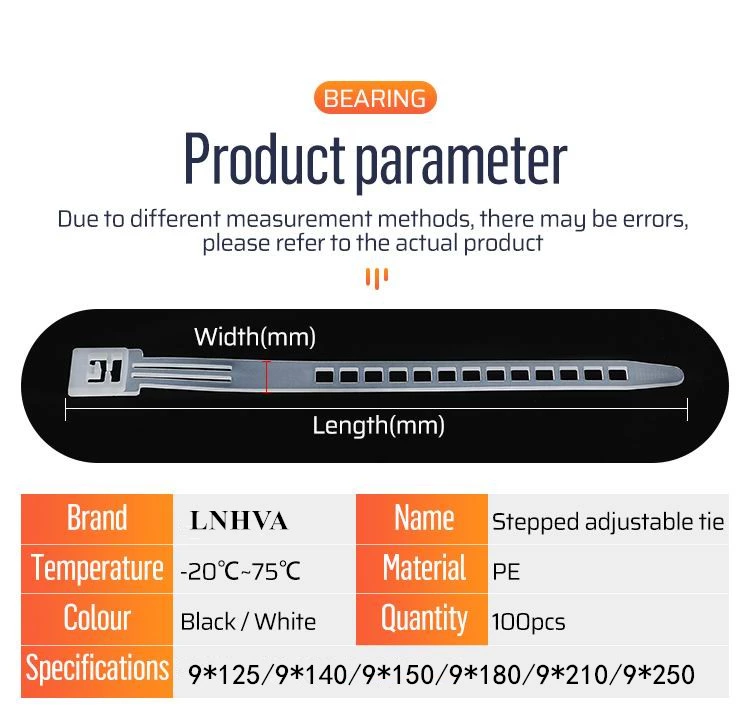 Ladder Plastic Zip Cable Ties