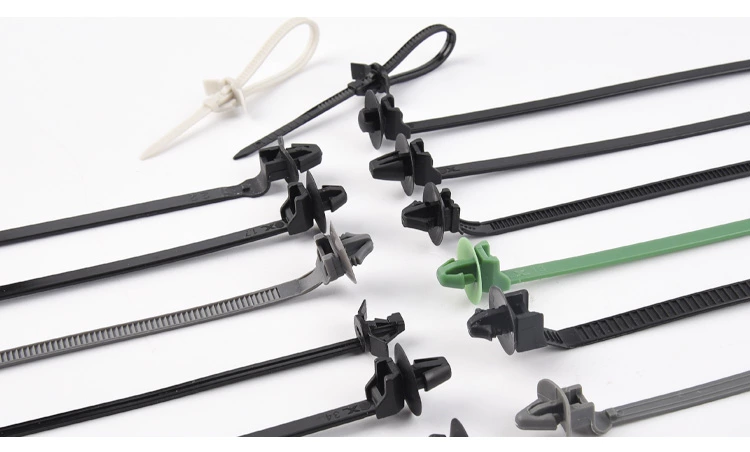 Plastic Pushing Mounts Wire Ties Cable Zip Ties