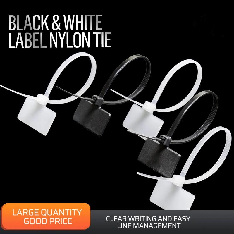 Label Tag Marker Wire Tie Strap Nylon Cable Zip Ties