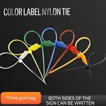 Plastic Coloful Label Cable Marker Ties Tags 4x150mm