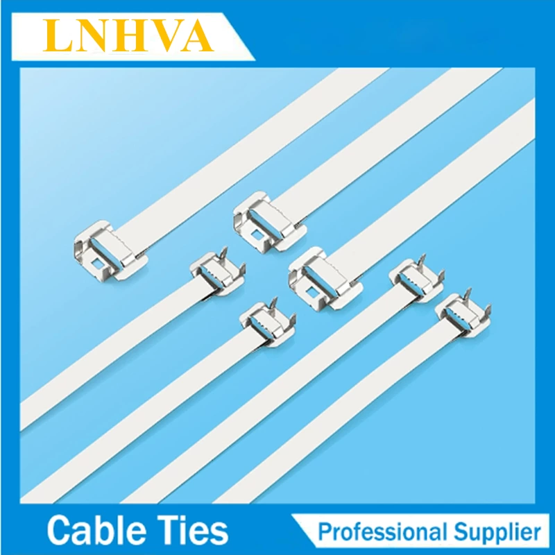 Metal Releasable Epoxy Coated Stainless Steel Zip Cable Ties