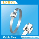 Releasable/Reusable Metal Stainless Steel Zip Cable Ties Buckles