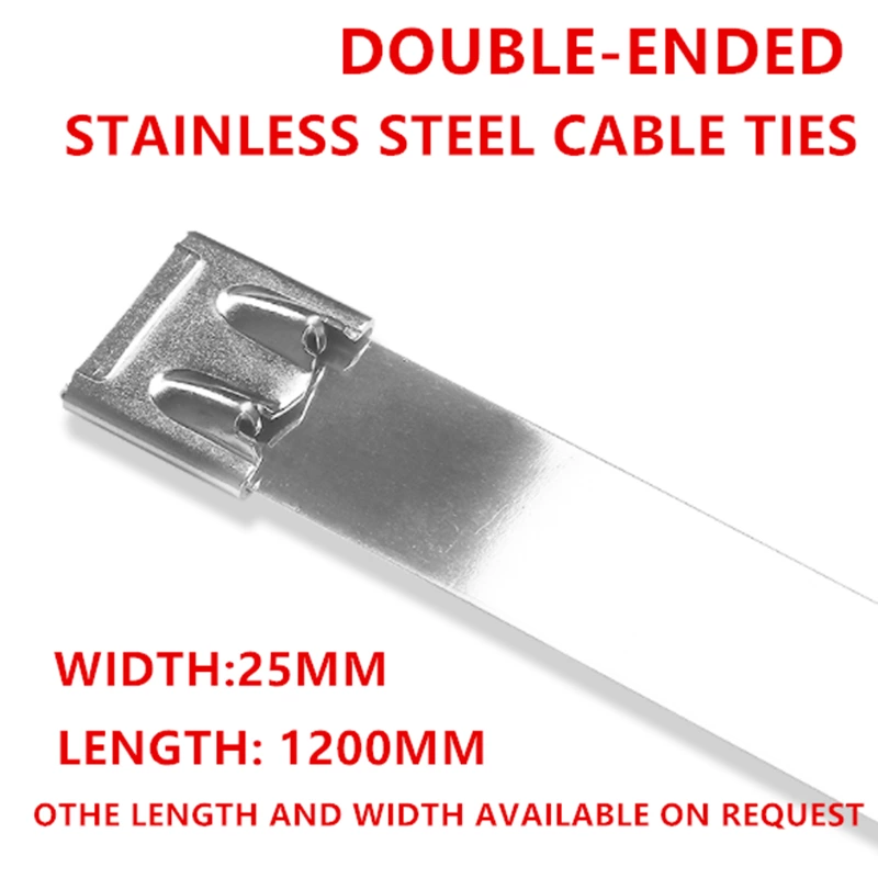 Heavy Duty Double-ended Metal Cable Tie Zip Ties Wraps