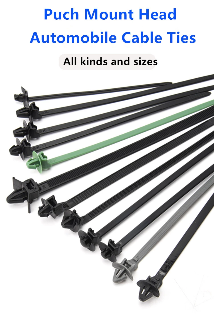 Plastic Pushing Mounts Wire Ties Cable Zip Ties