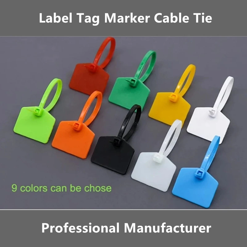 Factory Direct Printed Plastic Label Cable Marker Ties Tags