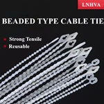 Beaded Knot Ball Reusable Nylon Zip Cable Ties