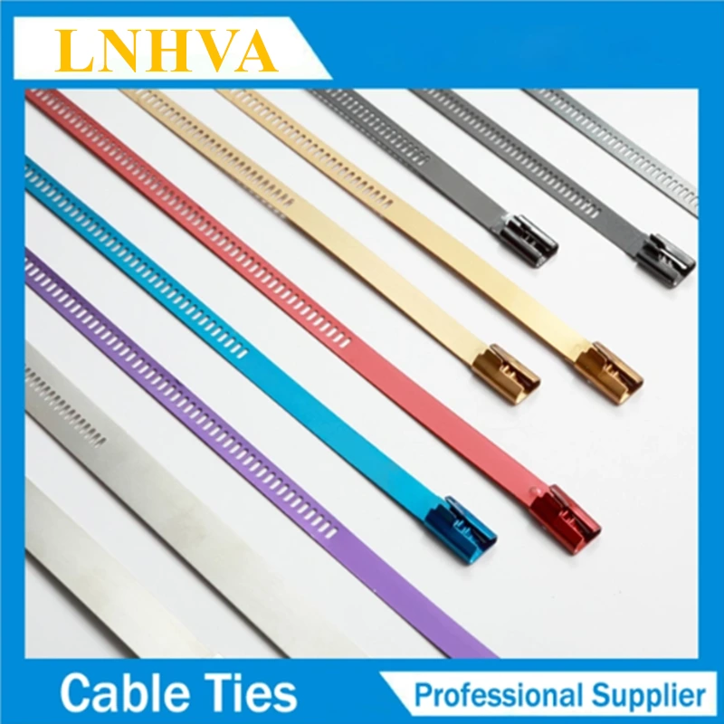 Reusable Stainless Steel Metal Wire Zip Cable Ties Wraps