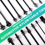 Automotive Push Mounted Wire Harness Zip Cable Ties