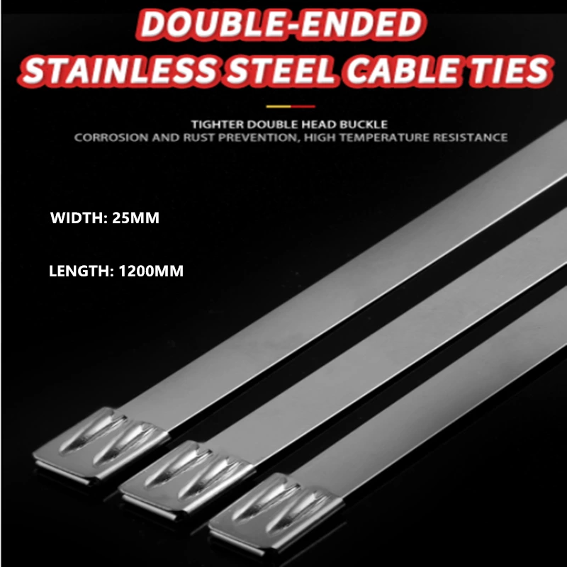 Heavy Duty Double-ended Stainless Steel Wire Tie Cable Zip Ties