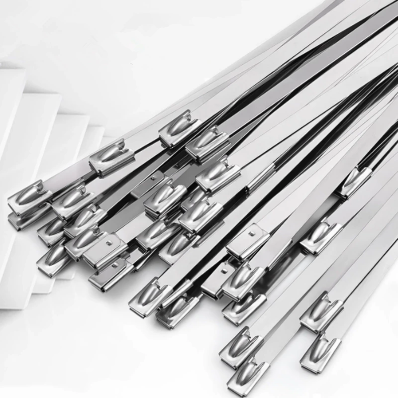 304 Stainless Steel Metal Zip Cable Ties