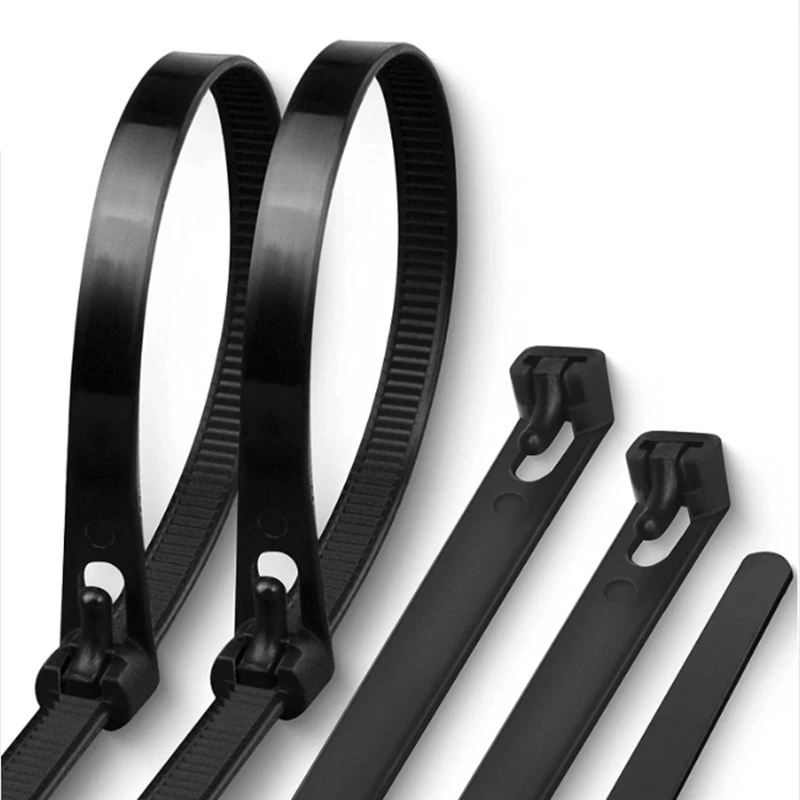 7.2x350mm Releasable Nylon Ties Straps Plastic Cable Ties