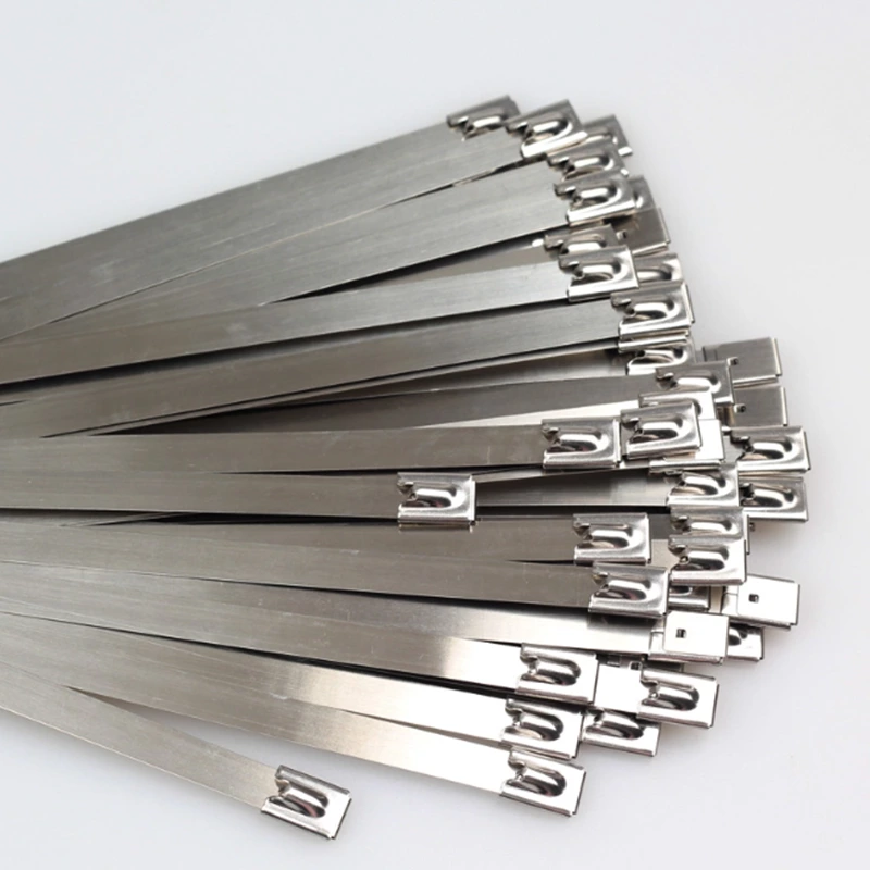 Self locking Stainless Steel Sus Cable Ties With Metal Lock