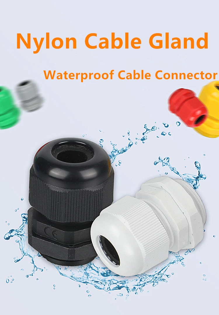 IP68 Pg M Mg Waterproof Connector Joint Nylon Cable Glands