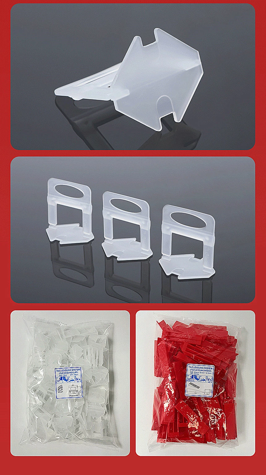 3.0mm Tile Leveling Spacer Clips