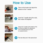 Reusable Tile Leveling System Tools