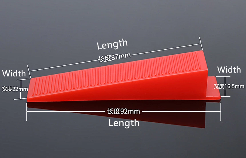 Reusable Tile Leveling System Wedges