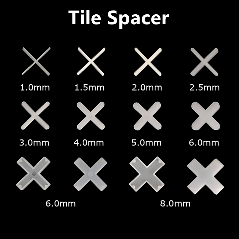 20mm Length Ceramic Tile Leveling System Cross Spacer