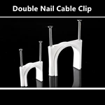 Double Steel Nails Cable Clips