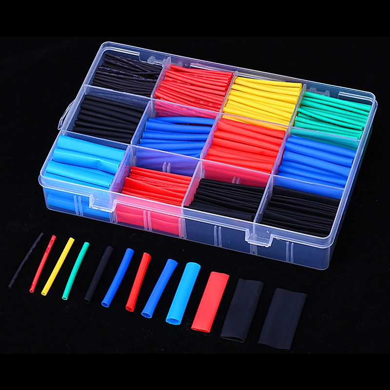 530Pcs Heat Shrink Tubing Wire Insulation Sleeving Wraps Assortment