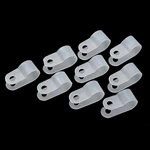 13.2 White Black Plastic Nylon Cable Clamps