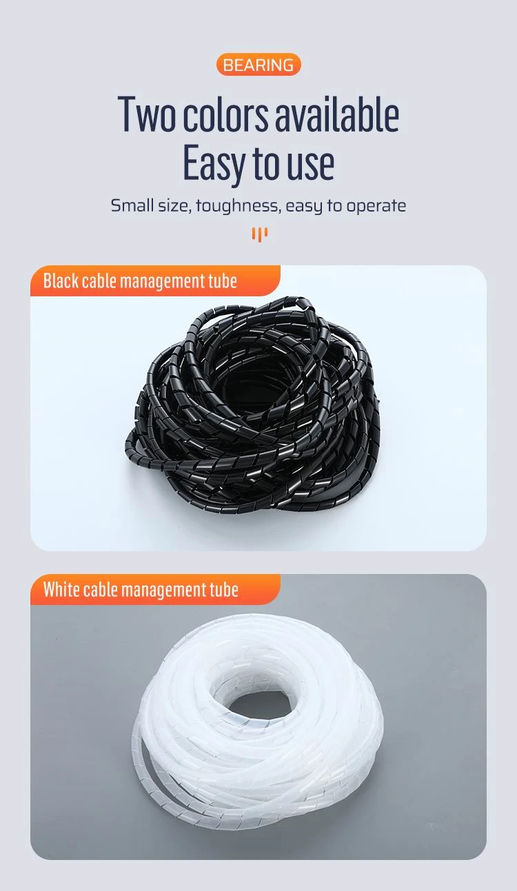 Black Spiral Wrapping Band Hose Shealth