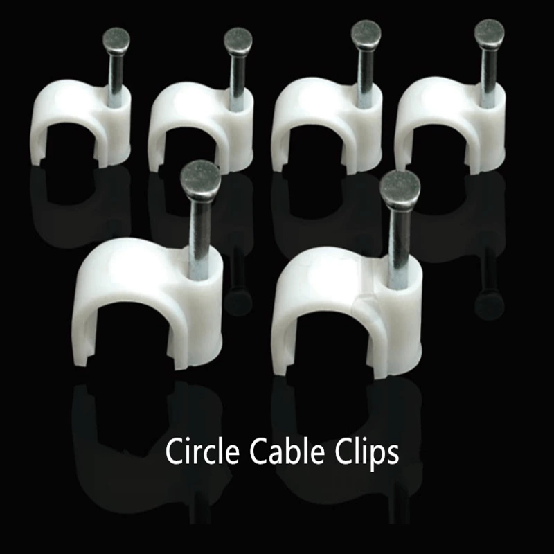 Electrical Wire Clips With Nail Cable Management