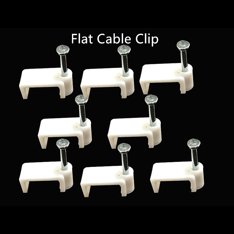 Steel Nail Plastic Round Wire Clips