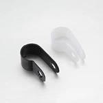 13.2 White Black Plastic Nylon Cable Clamps