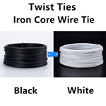 Plant Twist Tie, Plastic Iron Garden Metal Wire Tie